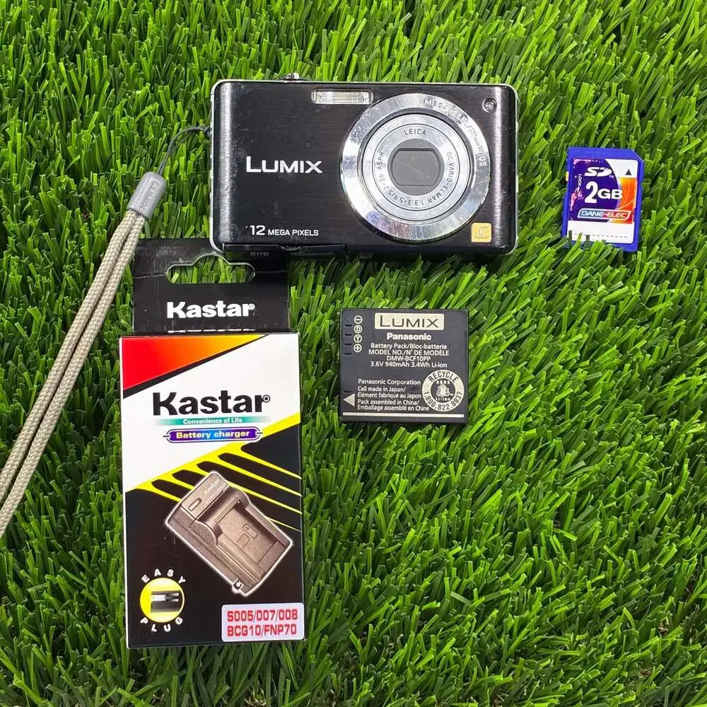 Panasonic Lumix DMC-FS15 12.1MP Digital Camera with Battery, Charger, and 2GB SD
